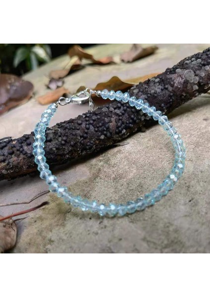 A20 Opal Bilezik, Ekim Doğum Taşı Bileziği Labradorit Bilezik Labradorit Pirinç Mavi Işık Boncuklu Katmanlı Bilezik (Yurt Dışından)