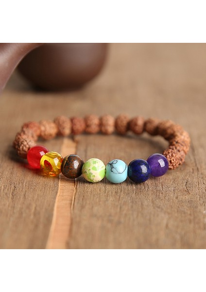 21CM Tarzı No.14 Boyutu Doğa Vajra Bodhi Rudraksha Bilezik Erkekler Meditasyon Mala Boncuk Bilezik Kadınlar Takı Yeni Dua Tibet Budizm Bileziği (Yurt Dışından)