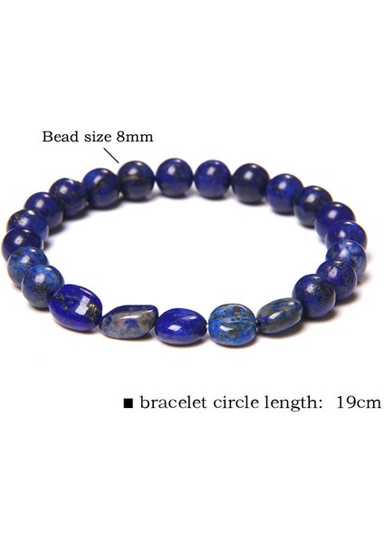 21CM Tarzı Kırmızı Taş Doğal Taş Boncuklu Bilezik Basit Düzensiz Mor Taş Lapis Lazuli Kaplan Gözü Boncuk Şanslı Bilezik Kadınlar ve Erkekler Için Yoga Takı (Yurt Dışından) indirimleri