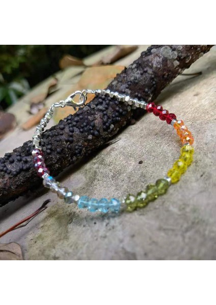 A40 Opal Bilezik, Ekim Doğum Taşı Bileziği Labradorit Bilezik Labradorit Pirinç Mavi Işık Boncuklu Katmanlı Bilezik (Yurt Dışından)