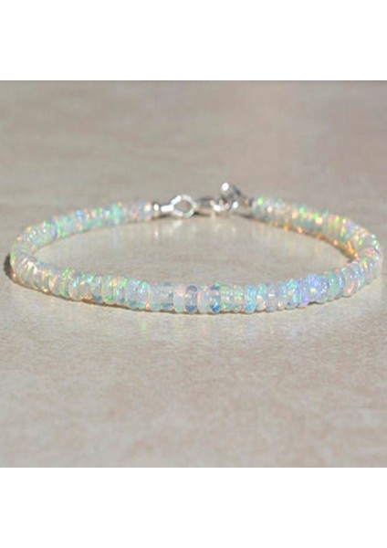 A40 Opal Bilezik, Ekim Doğum Taşı Bileziği Labradorit Bilezik Labradorit Pirinç Mavi Işık Boncuklu Katmanlı Bilezik (Yurt Dışından) fiyatları