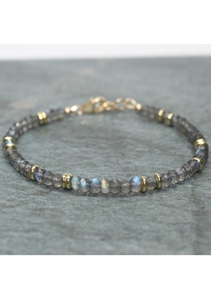 A40 Opal Bilezik, Ekim Doğum Taşı Bileziği Labradorit Bilezik Labradorit Pirinç Mavi Işık Boncuklu Katmanlı Bilezik (Yurt Dışından) modelleri