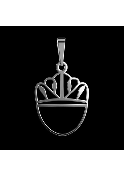 925 Ayar gümüş kolye taç SM3907