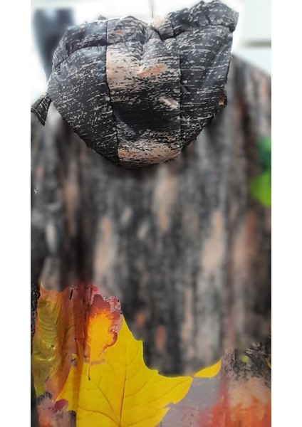 Siyah Yaprak Desenli Kaban indirimleri