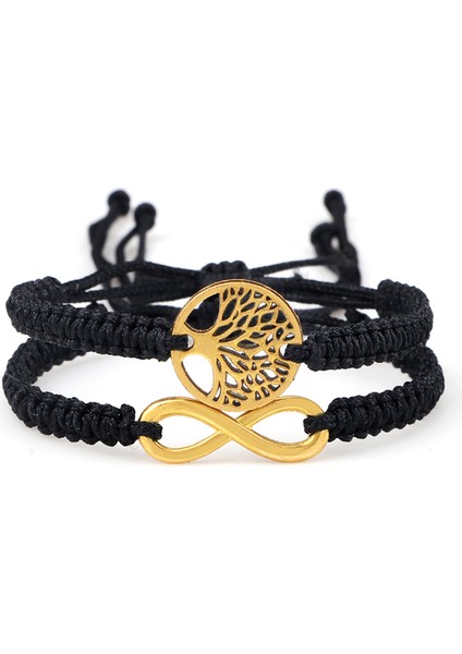 Stil 3 Kırmızı Siyah Hayat Ağacı Iplik Bileklik Erkek El Dokuması Örme Ayarlanabilir Tibetli Budist Bilezik Kadın Sevgili Takı Hediye (Yurt Dışından)