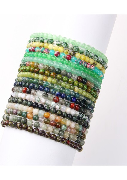 Yaklaşık 19CM Tarzı Koyu Altın 4 mm Doğal Yeşil Aventurin Taş Boncuklu Bileklik Erkekler Siyah Halat Örgü Bileklik Kadınlar Elastik Takı Cila Florit Taşlı Pulsera (Yurt Dışından) indirimleri