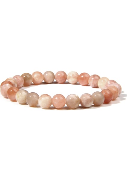 21CM Tarzı Pas Kırmızısı Doğal Taş Boncuklu Bileklik Erkekler 8mm Yuvarlak Güneş Taşı Kuvars Kristal Boncuklar Şifa Yoga Bileklik Kadınlar Erkekler Için Çakra Takı (Yurt Dışından) fiyatları