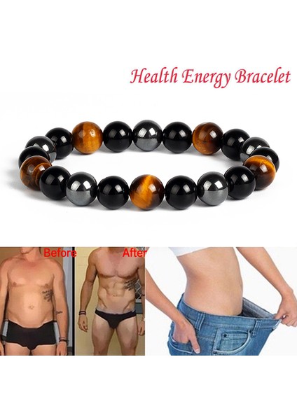 8mm Tarzı No.24 Boyutu Doğal Kaplan Gözü Obsidyen Hematit Boncuk Bileklik Erkekler Için Sağlık Koruma Denge Bilezik Kadınlar Iyileştirme Ruh Takı (Yurt Dışından) fiyatları