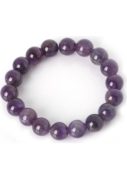 10 mm Boncuk Stili Siyah Oniks Doğal Taş Boncuklu Mor Ametist Yoga Bilezik Kadın Erkek En Iyi Arkadaş Takı Hediye (Yurt Dışından) fırsatları