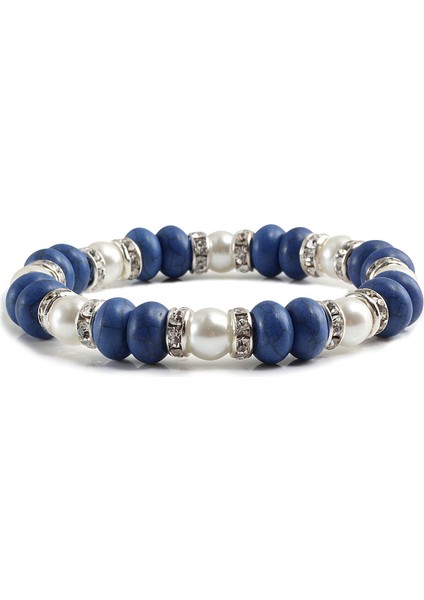 Stil 8 Moda Vintage Boho Çekic Bilezik Bileklik Kadın Doğal Taş Mavi Turkuaz Boncuk Strand Bilezik Erkek Takı Pulseras Mujer (Yurt Dışından) indirimleri