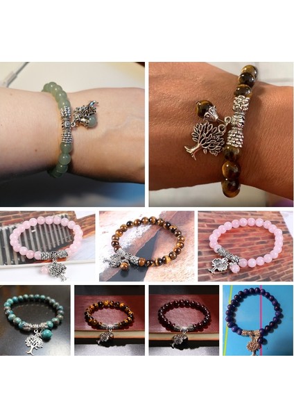 17CM Tarzı Rüya Ametisti Kadın Bilezikler Erkek Şans Doğal Kaplan Gözü Taşlı Hayat Ağacı Bilezikleri Reiki Şifa Enerjisi Mala Yoga Bilezik Takı (Yurt Dışından) indirimleri