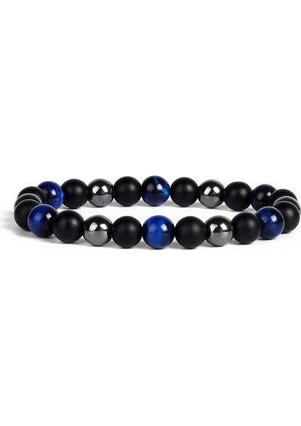 8mm Tarzı No.15 Boyutu Doğal Kaplan Gözü Obsidyen Hematit Boncuk Bileklik Erkekler Için Sağlık Koruma Denge Bilezik Kadınlar Iyileştirme Ruh Takı (Yurt Dışından) indirimleri