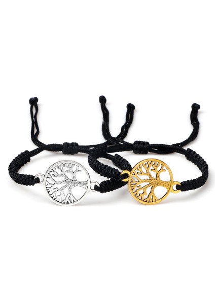 Stil 14 Kırmızı Siyah Hayat Ağacı Iplik Bileklik Erkek El Dokuması Örme Ayarlanabilir Tibetli Budist Bilezik Kadın Sevgili Takı Hediye (Yurt Dışından)