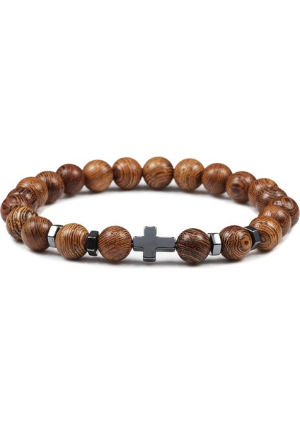 Model Dua Erkek Kadın Bilezik Hematit Haç Tespih Doğal Taş Boncuk Isa Oniks Meditasyon Bilezikler Takı Hediye Pulsera (Yurt Dışından) indirimleri