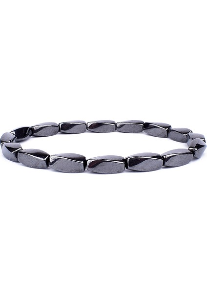 19CM Tarzı No.7 Boyutu Çift Hematit Kaplan Gözü Bileklikleri Erkekler Için Kaplan Gözü ve Hematit Şans Bilezikleri Kadınlar Için Doğal Enerji Taşlı Bilezik Takı (Yurt Dışından)