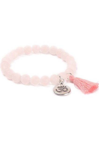 Toz Kristal Doğal Taş Lotus Buddha Şans Mala Bileklik ile Püskül Türk Mavisi Boncuk Bilezikler Kadınlar Yoga Dua Bileziği Budist (Yurt Dışından)
