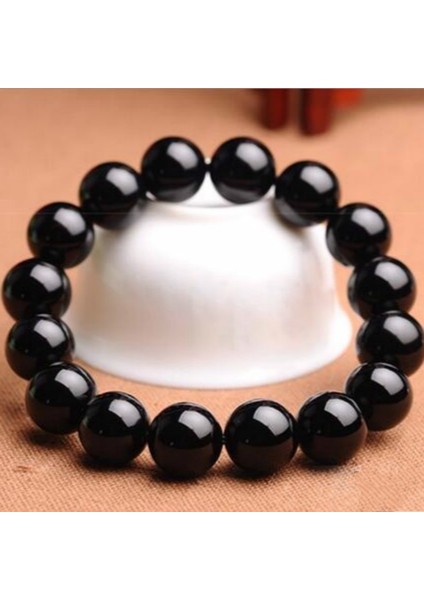 8mm Siyah Turmalin Bileklik Doğal Taş Boncuklu El Yapımı Bileklik Erkek Kadın Takı Enerji Taş Hediye (Yurt Dışından) modelleri