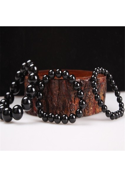 8mm Siyah Turmalin Bileklik Doğal Taş Boncuklu El Yapımı Bileklik Erkek Kadın Takı Enerji Taş Hediye (Yurt Dışından) fırsatları