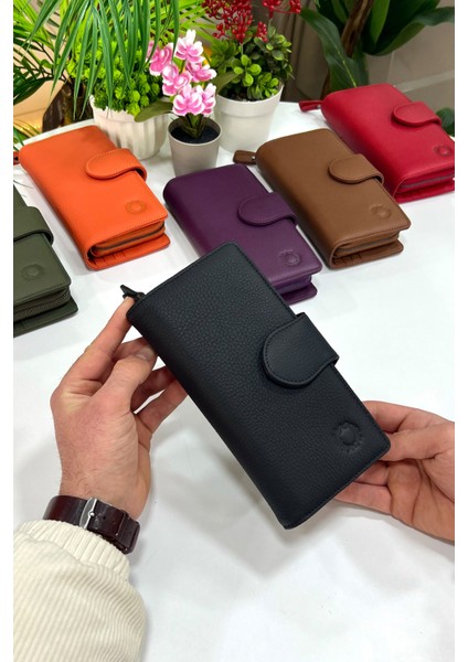 Bayern Siyah Hakiki Deri Ultra Kullanışlı Kadın Cüzdan modelleri