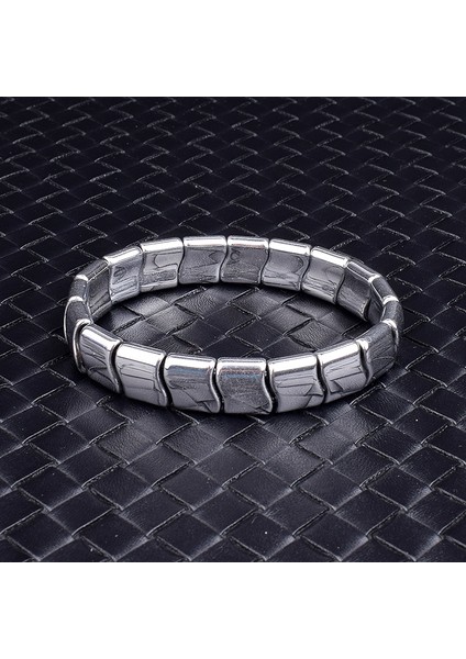 Ametist Bilezikler Moda Dalgası Hematit Enerji Bileklik Erkekler Gümüş Renk Doğal Hematit Sağlık Bilezikleri Kadınlar Için Lüks Denge Takı - Sağlık Için Koruma (Yurt Dışından) indirimleri