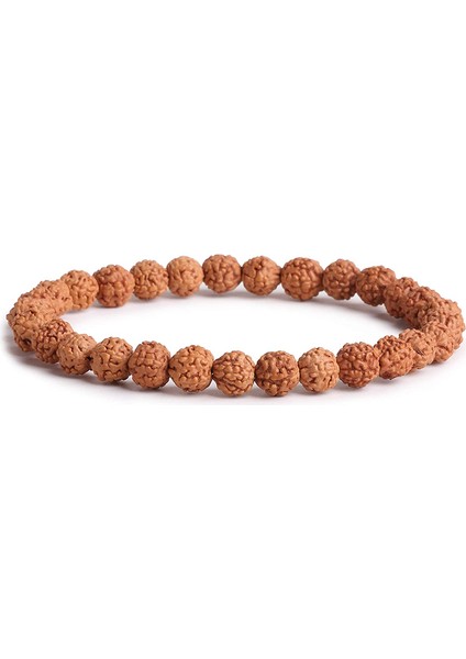 19CM Tarzı No.5 Boyutu Doğa Vajra Bodhi Rudraksha Bilezik Erkekler Meditasyon Mala Boncuk Bilezik Kadınlar Takı Yeni Dua Tibet Budizm Bileziği (Yurt Dışından)
