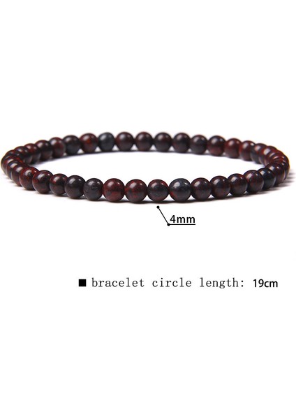 21CM Tarzı Kantaşı Erkek Bilezikleri Doğal Mineral Rodonit Boncuklu Bilezik El Yapımı Esnek Takı Kadınlar Doğal Çakra Reiki Pembe Kuvars Bileklik (Yurt Dışından)