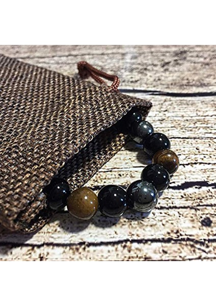 10 mm Tarzı No.22 Boyutu Doğal Kaplan Gözü Obsidyen Hematit Boncuk Bilezik Erkekler Manyetik Sağlık Koruma Denge Bilezik Kadınlar Iyileştirme Ruh Takı (Yurt Dışından)