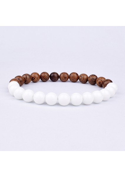 17CM Tarzı No.23 Boyutu Erkekler Için Lava Difüzör Bilezik Doğal Ay Taşı Boncuklu Tibet Buddha Bileklik Volkanik Taş Çakra Bilezik Erkek Takı Hediye (Yurt Dışından)
