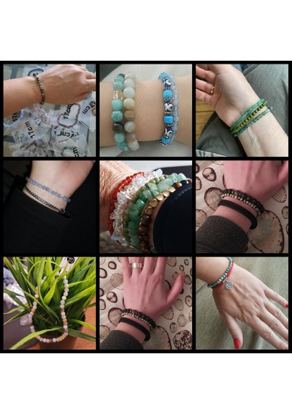 17CM Tarzı Çim Taşı Kadın Erkek Doğal Taş Turmalin Bilezik Ametist Zirkon Kuvars Esnek Halat Reiki Takı Bohemya Pulsera (Yurt Dışından) modelleri