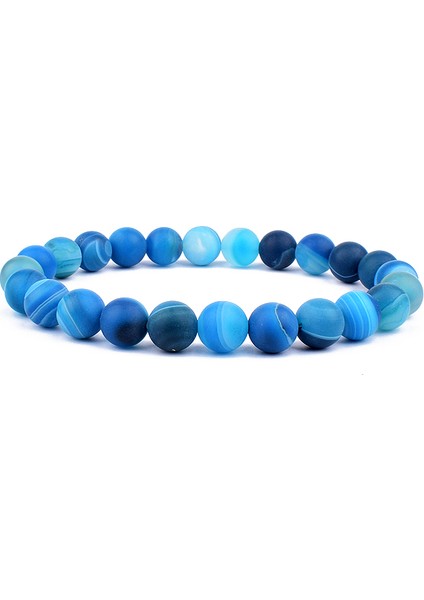 17CM Tarzı No.33 Boyutu Lapis Lazuli Bileklik Erkek Doğal Şifa Enerjisi Lazuli Bilezik Cilalı 8mm Lazurit Boncuk Bilezik Kadın Takı Hediye (Yurt Dışından)