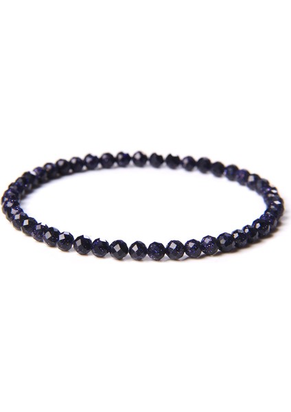 23CM Tarzı Mavi Kumtaşı Kadın Erkek Doğal Taş Turmalin Bilezik Ametist Zirkon Kuvars Esnek Halat Reiki Takı Bohemya Pulsera (Yurt Dışından)