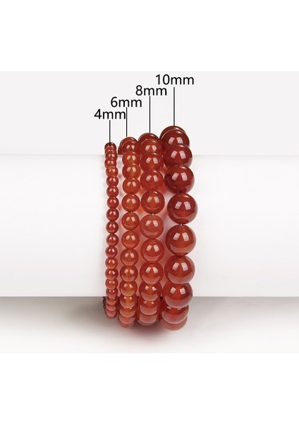 10 mm Boncuk Stili Kırmızı Akik Doğal Taş Bilezik 8 mm Boncuk Esnek Bilezik Kadınlar Için Erkekler Pembe Zebra Agat Turkuaz Lav Meditasyon Yoga Takı (Yurt Dışından)