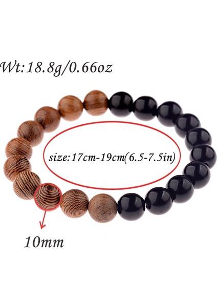 No.4 Boyutu Oıqueı Doğal Ahşap Boncuklu Yoga Bileklik Erkek Elastik Budist Dua Buddha Bilezikler & Bilezikler Takı Pulsera Hombre (Yurt Dışından) modelleri