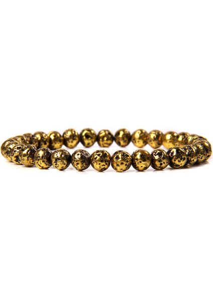 21CM Tarzı Lav Taşı Doğal Taş Bilezikler 6mm Boncuklu Bilezikler Labradorit Kaplan Gözü Taşlı Şans Bilezikleri Kadınlar Için Takı Erkekler Için Pulsera (Yurt Dışından)