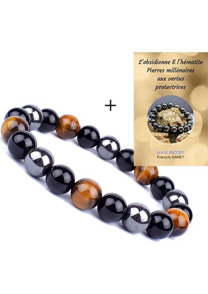 10 mm Tarzı No.14 Boyutu Doğal Kaplan Gözü Obsidyen Hematit Boncuk Bilezik Erkekler Manyetik Sağlık Koruma Denge Bilezik Kadınlar Iyileştirme Ruh Takı (Yurt Dışından) fırsatları