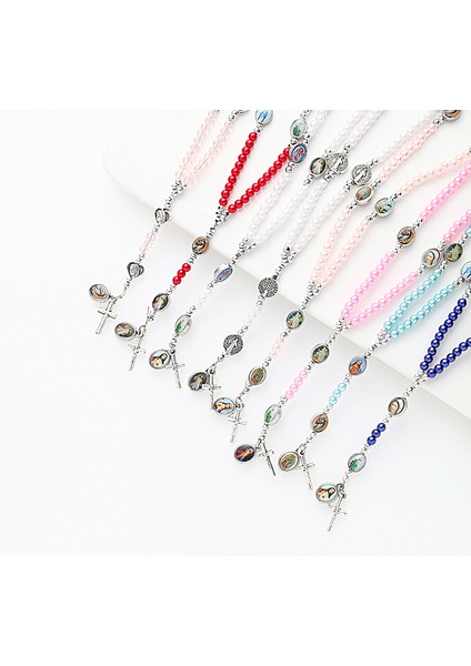 20CM Tarzı SL-51LU Isa Bileklik Takıları Meryem Çaprazı Zarif Rastgele Resim Hristiyan Malzemeleri Hediyeler Tespih Bilezik (Yurt Dışından) fırsatları