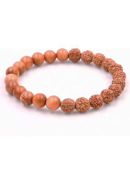 21CM Tarzı No.6 Boyutu Rudraksha Vajra Bodhi Bilezik Erkekler Meditasyon Mala Kristal Boncuk Bilezikler Takı Dua Çakralar Tibet Budizm Bilezik (Yurt Dışından)