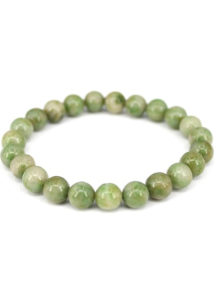 18CM Tarzı Yosun Jasper 8mm Şans Taşı Iyileştirici Doğal Taş Bileklik Erkek Kadın Kristal Jaspis Kuvars Sevgililer Hediye Takı (Yurt Dışından) fırsatları