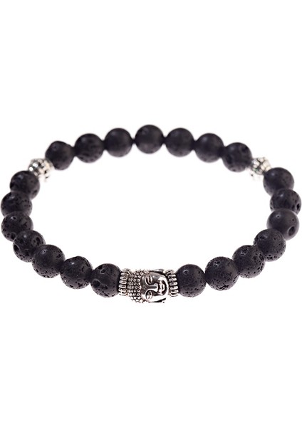 406-3 Kadınların Retro Tibet Siyah Boncuk Oyma Mantra Om Mani Amulet Bileklik Erkekler Vintage Budist Meditasyon Takı AB285 (Yurt Dışından)