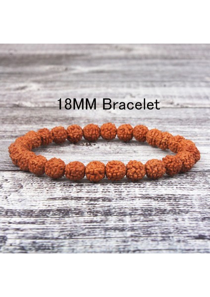 19CM Tarzı No.4 Boyutu Rudraksha Vajra Bodhi Bilezik Erkekler Meditasyon Mala Kristal Boncuk Bilezikler Takı Dua Çakralar Tibet Budizm Bilezik (Yurt Dışından)