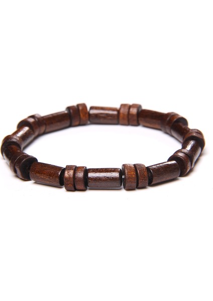 23CM Tarzı No.1 Boyutu Budizm Rondelle Tibet Ahşap Boncuklu Bileklik Erkek Kahverengi Abaküs Boncuklu Bilezik Esnek Vintage Meditasyon Takı Kadınlar Pulsera (Yurt Dışından) fırsatları