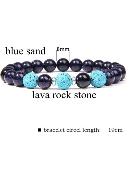 23CM Tarzı 4 Mavi Kum Doğal Howlite Gül Kuvarsı Kristal Aytaşı Bileklik Kadınlar Için Çakralar Boncuklu Bilezik Kadınlar Için Yoga Enerjisi Takı Браслет (Yurt Dışından)