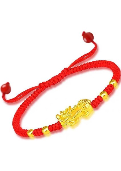 E El Yapımı Örgülü Halat Bileklik Pixiu Şans Bilekliği Kadın Erkek Lucy Zenginlik Siyah Kırmızı Renk Bilezik Doğum Günü Hediyesi (Yurt Dışından) fiyatları