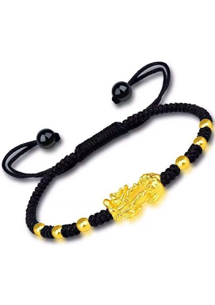 E El Yapımı Örgülü Halat Bileklik Pixiu Şans Bilekliği Kadın Erkek Lucy Zenginlik Siyah Kırmızı Renk Bilezik Doğum Günü Hediyesi (Yurt Dışından) modelleri