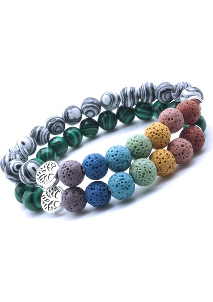 18CM Tarzı Ben Ahşap Lav Boncukları Yaşam Ağacı 8mm Renkli Yedi Çakra Siyah Lav Taşı Bileklik Kendin Yap Aromaterapi Esansiyel Yağ Difüzör Bileklik Yoga Takı (Yurt Dışından) indirimleri