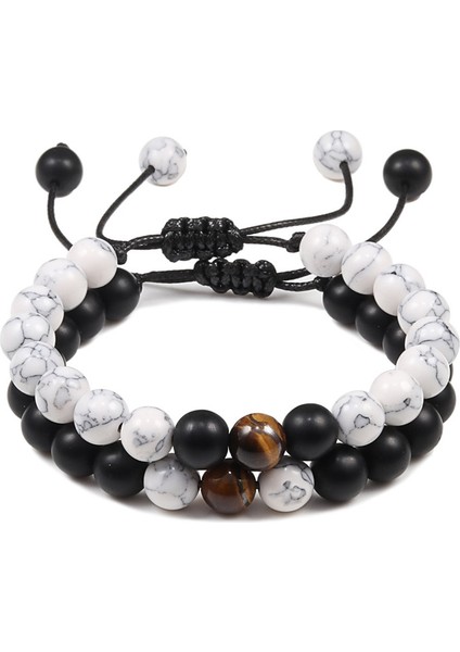 Pas Kırmızısı Çift Mesafe Doğal Taş Örgülü Bilezikler Yeşil Malakit Bilezik Kadın Erkek En Iyi Arkadaş El Yapımı Takı Hediyeler (Yurt Dışından)