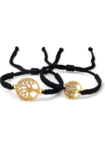 Stil 6 Kırmızı Siyah Hayat Ağacı Iplik Bileklik Erkek El Dokuması Örme Ayarlanabilir Tibetli Budist Bilezik Kadın Sevgili Takı Hediye (Yurt Dışından)