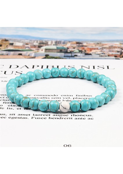 Stil 8 Doğal Taş Boncuk Bilezik Erkek Turkuaz Bilezik Kadın Boncuklar Yaratıcı Hediye Sevgililer Için En Iyi Arkadaş Pulsera Mujer (Yurt Dışından) fiyatları