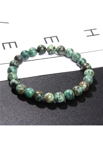 17CM Tarzı Pas Kırmızısı Doğal Şifa Enerjisi Kaplan Gözü Bileklik Cilalı Lapis Lazuli Boncuklu Bilezik Esnek Pulsera Kadın Takı Erkek Bilezikler (Yurt Dışından)