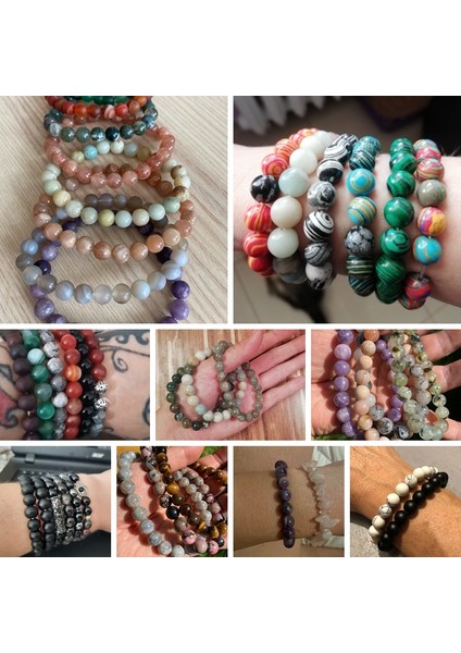 17CM Tarzı Pas Kırmızısı Doğal Şifa Enerjisi Kaplan Gözü Bileklik Cilalı Lapis Lazuli Boncuklu Bilezik Esnek Pulsera Kadın Takı Erkek Bilezikler (Yurt Dışından)